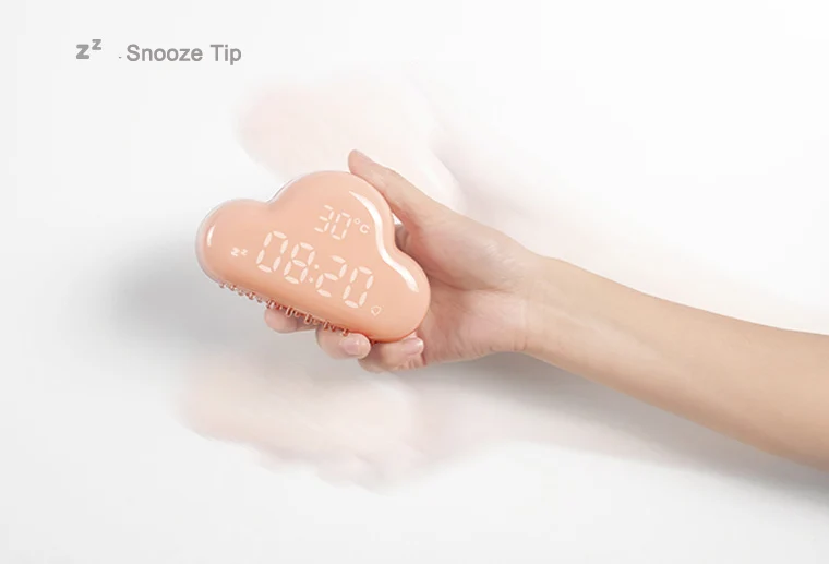 Digital clock cloud shape night light