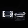9*7mm baguette step cut EF white color diamond quality gold moissanite ring gems