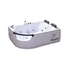 Corner two person ABS water jets family massager bath tub with bubble