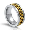 Simple Model Saudi Gold Men Rings Jewelry Wholesale Thailand