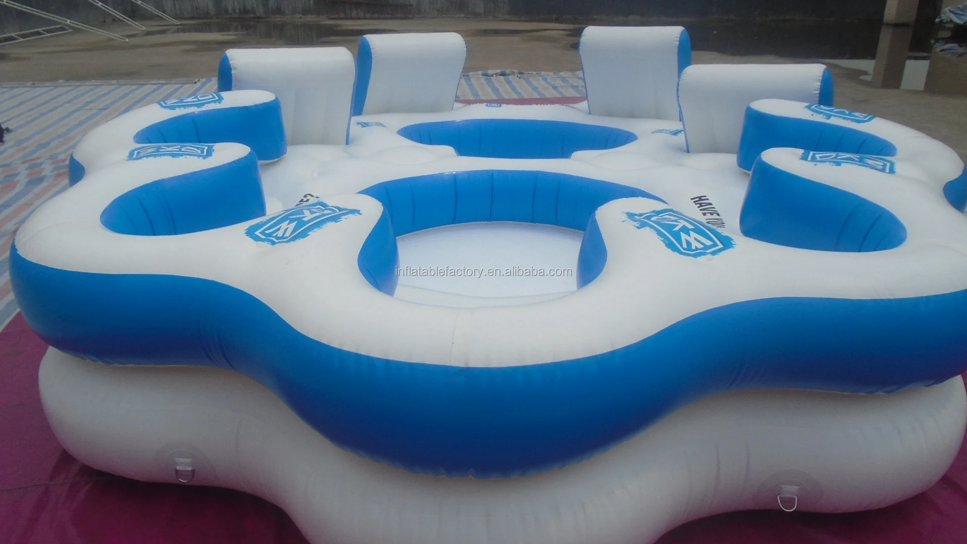 Tropical Tahiti giant 6 person Inflatable