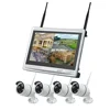 HD 1080P 4ch screen wifi nvr kits plug and play h264 H.265 high quality wireless surveillance Audio IP Camera kit