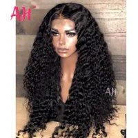 

Deep Wavy Curly Human Hair Lace Front Wig Raw Cambodian Full Cuticle Virgin Hair New Arrival Heavy Denisty13*4 Lace Frontal Wigs