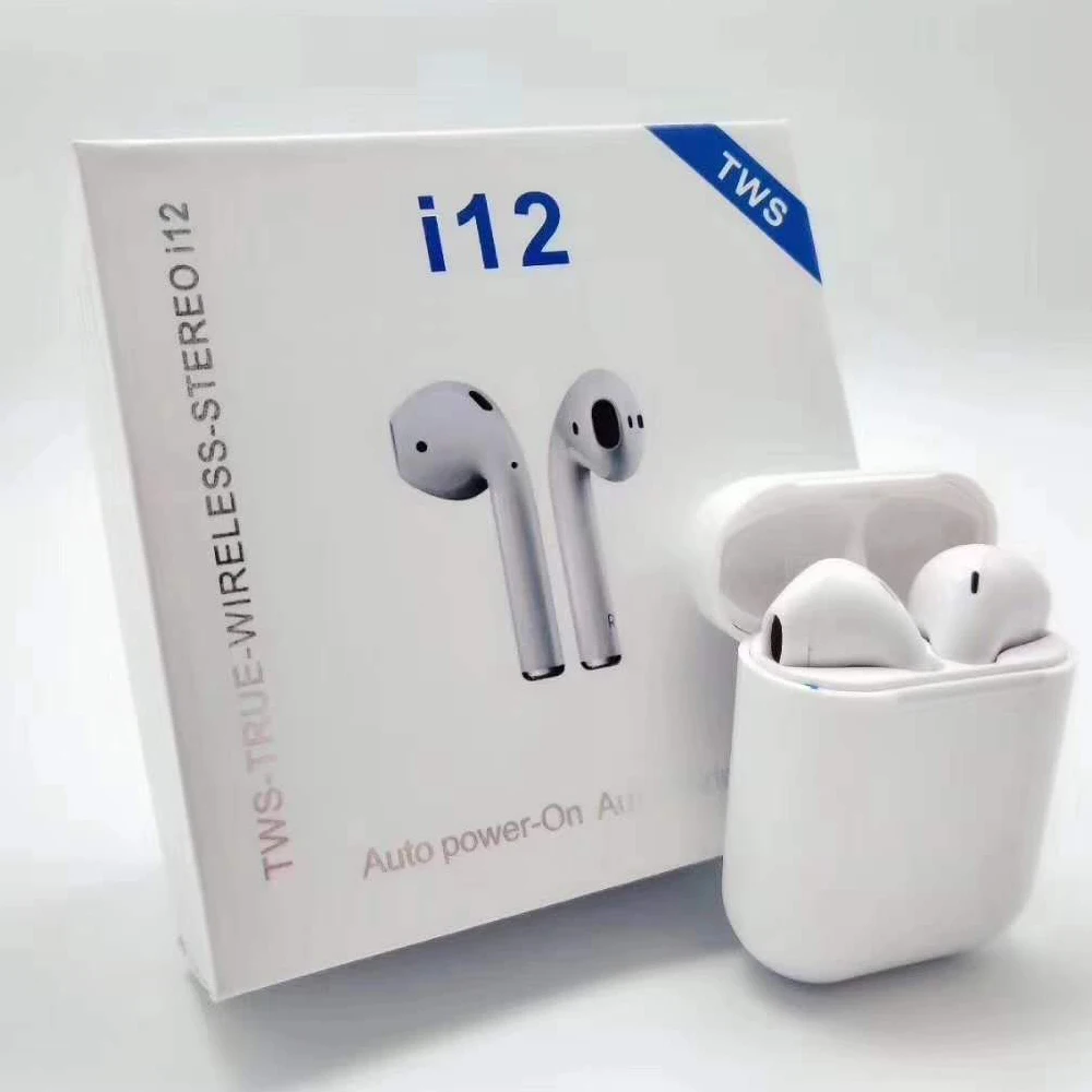 

Colorful earphones BT5.0 quality earphones latest wireless earbuds i12 TWS