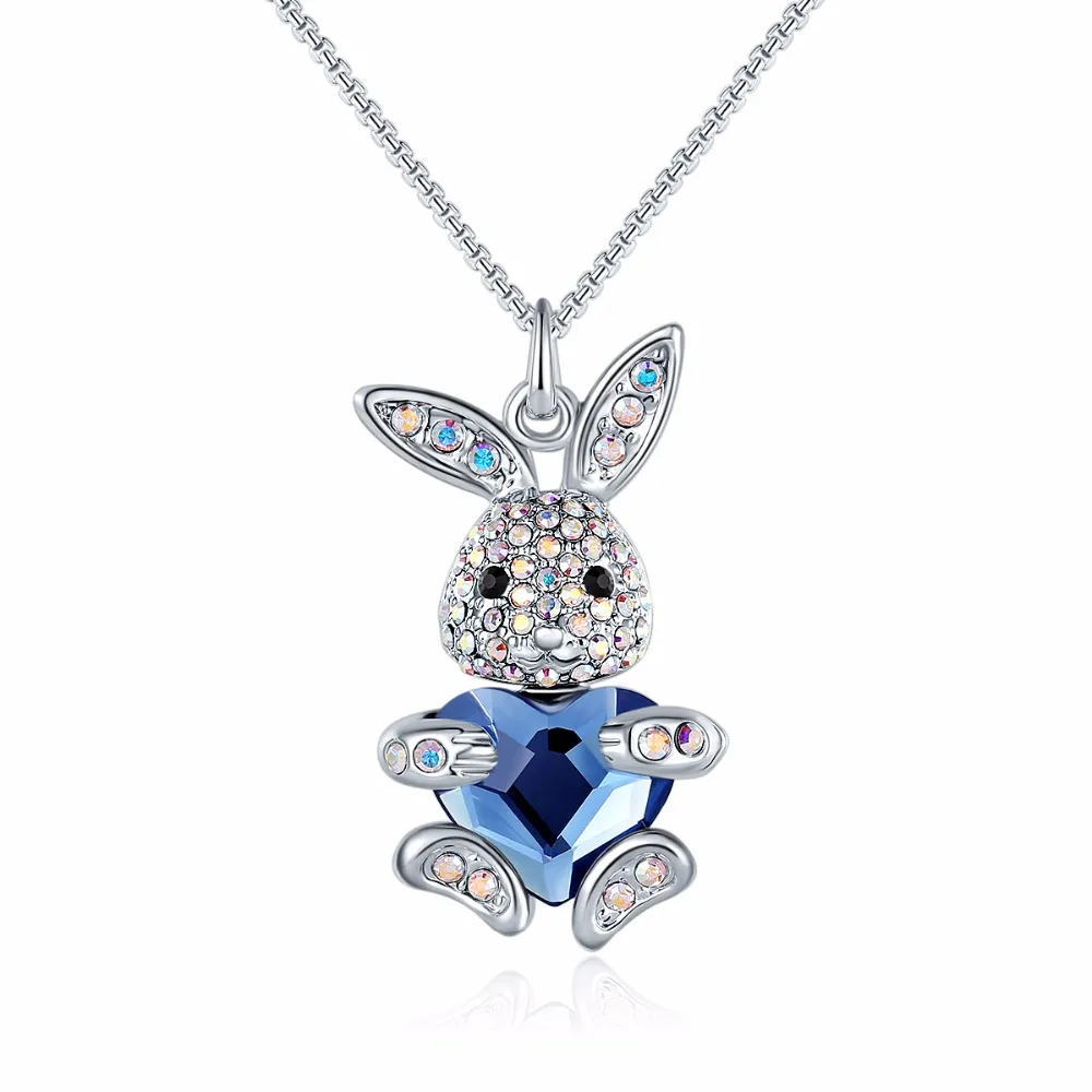 

New trend product jewelry fashion necklaces blue rabbit girls necklace, Picture