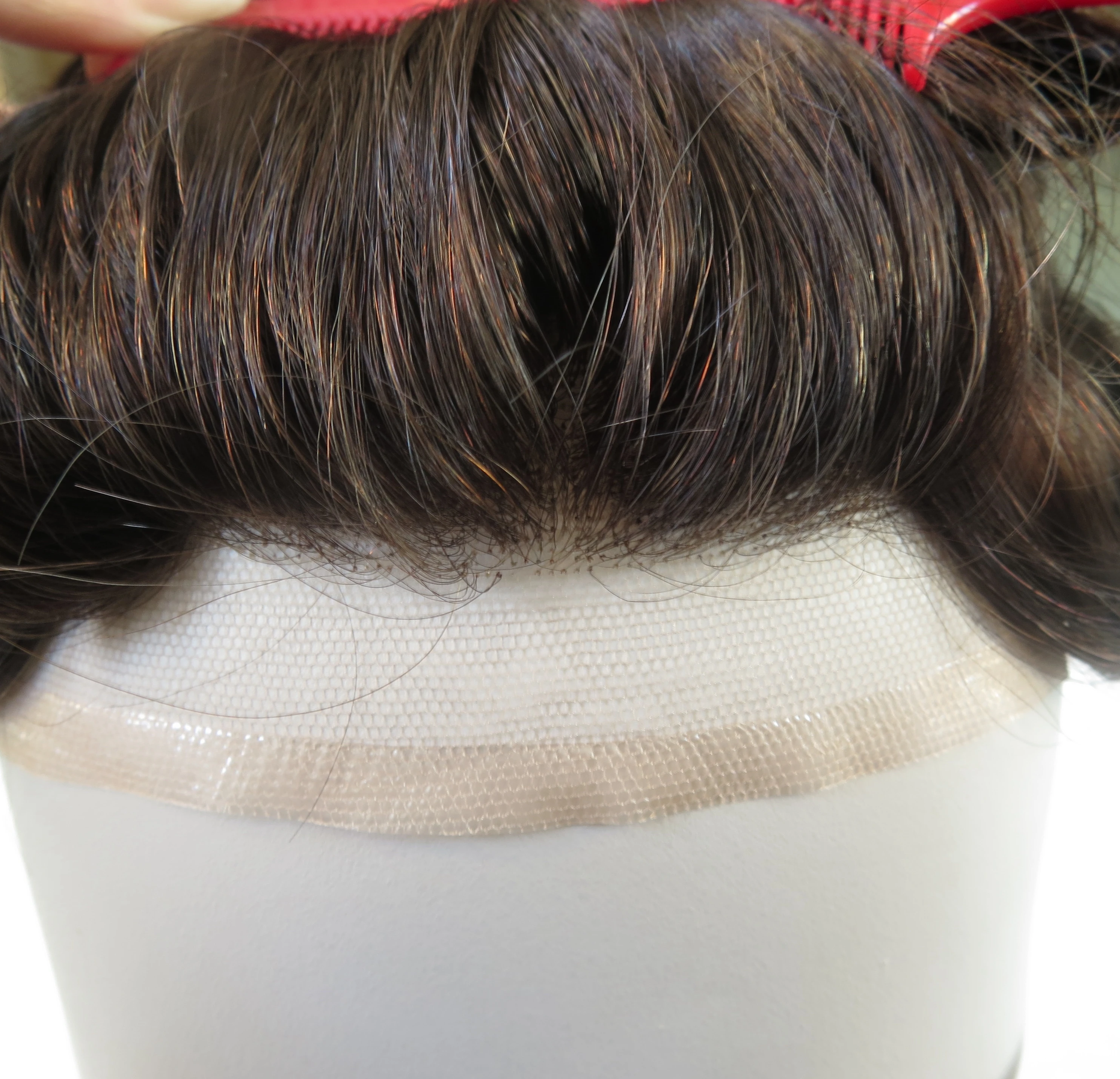 

All Human Hair with French Lace in Front and PU Poly in Base