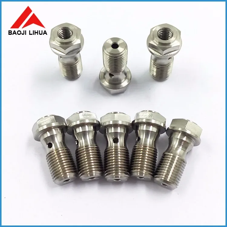 gr5 single Banjo titanium Bolt M10 x 1.0 titanium probolt Race motorcycle parts