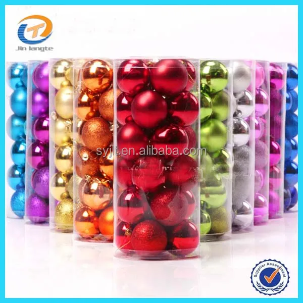 Factory Sale Christmas Tree Ball Set Baubles Shatterproof Xmas