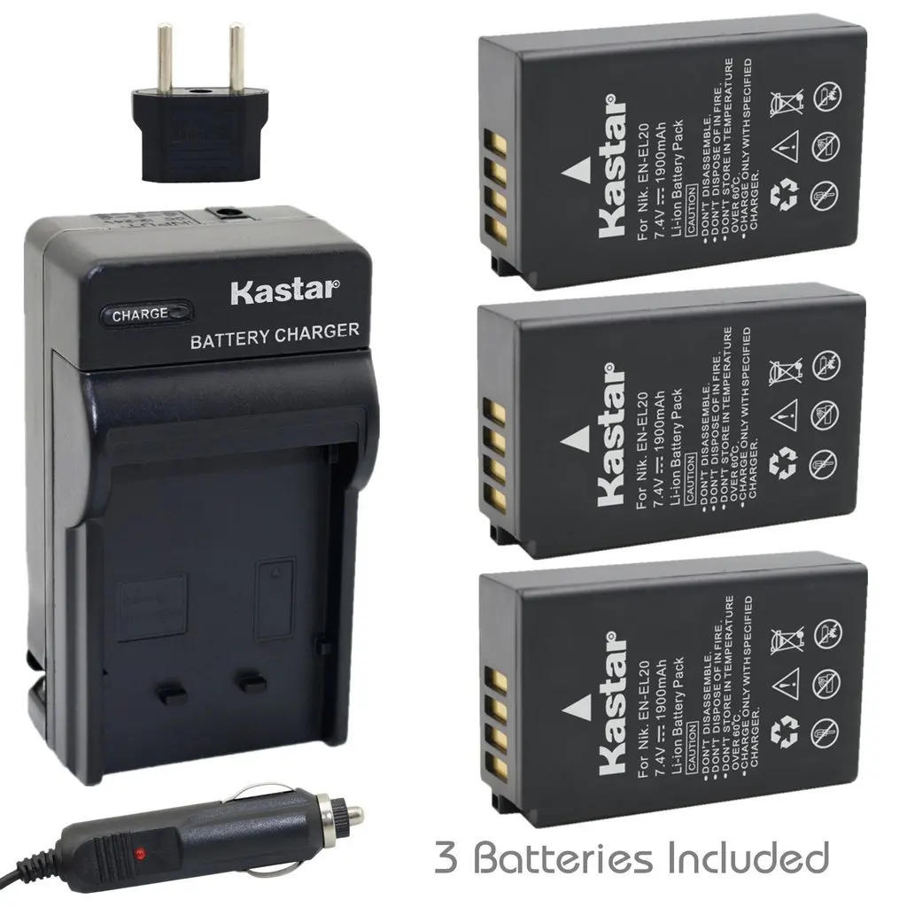 Buy Kastar Battery 3 Pack And Charger Kit For Nikon En El Nikon En Ela Work With Nikon Coolpix A Nikon 1 Aw1 Nikon 1 J1 Nikon 1 J2 Nikon 1 J3 Nikon 1 S1