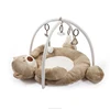 kids education crawling kick toys for sale wholesale fabric plush brown bear kids play mats babies with hanging toys