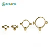 Pipe clips MJC 03R brass rapid fix single ring