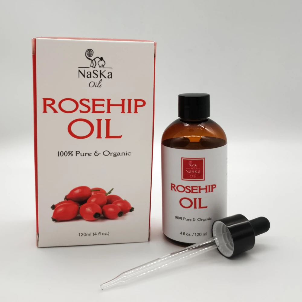 

ORGANIC Rosehip Oil - 100% Pure HUGE 2OZ- Great Moisturizer for Skin, Hair, Stretch Marks, Scars - 585053