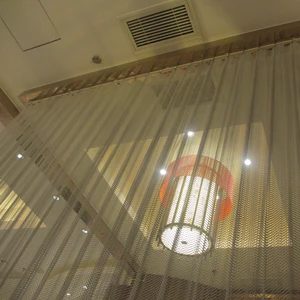Metal Cascade Coil Drapery Woven Mesh Curtain Buy Metal Mesh