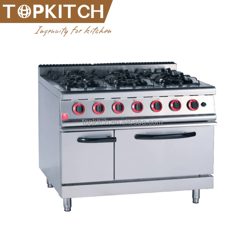 
Commercial Kitchen Using Good Finishing Stainless Steel Gas Cooking Range 