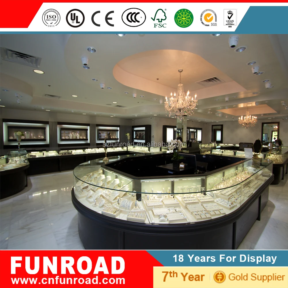 Jewelry Display Fixture And Fittings / Jewellery Shop Furniture Design