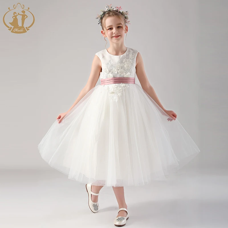 Nimble New Arrival Handmade Beading Sleeveless Baby Girl Party Dress ...