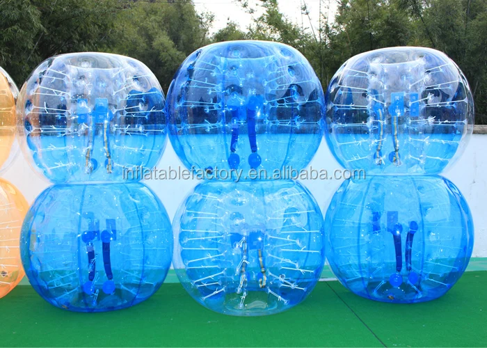 inflatable human body sized bubble soccer ball for football game