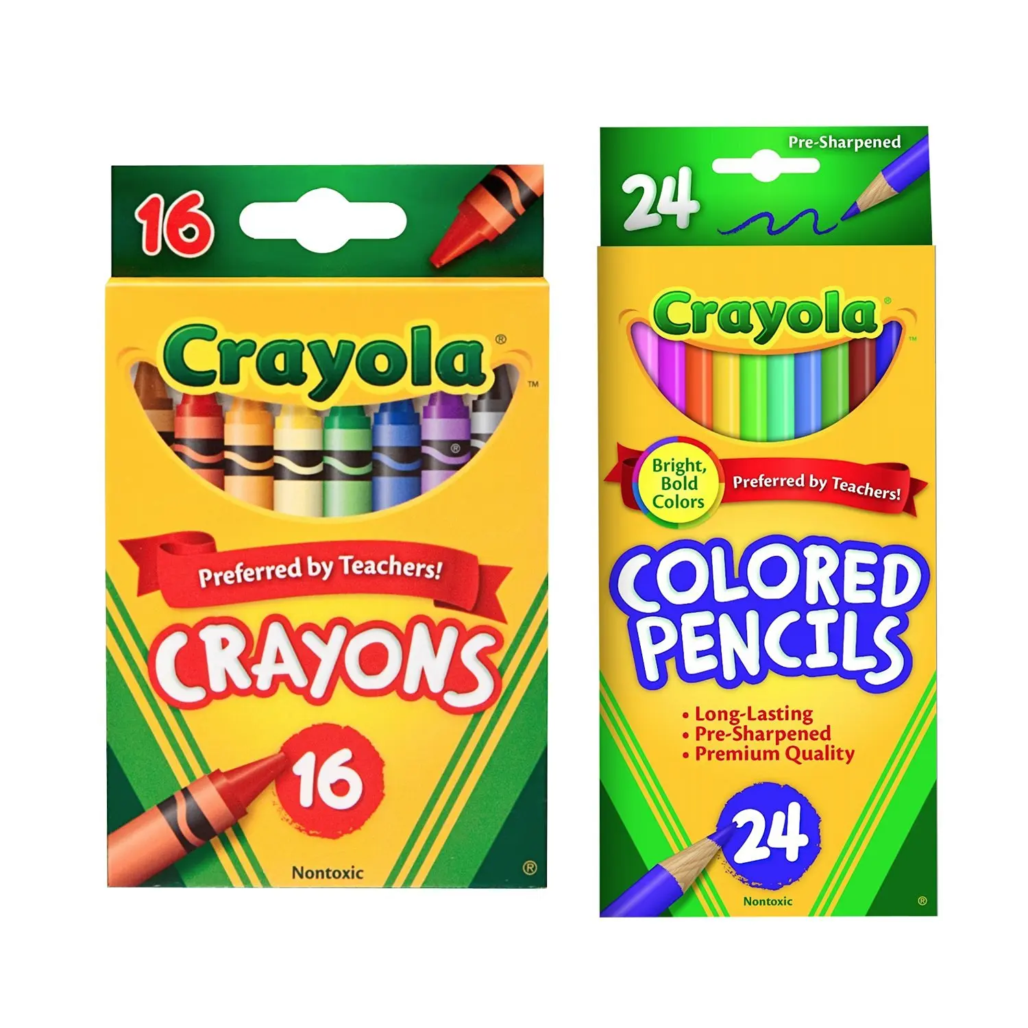 crayons colored pencils