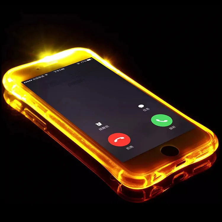 Airbag Design Antifall Flashed Led Light Up Phone Cases For Iphone 14