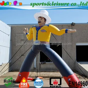 inflatable man advertising