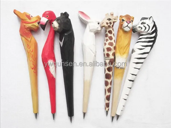 動物型木彫りボールペンパーツ Buy ボールペン部品 木材彫刻ボールペン部品 動物形のボールペン部品 Product On Alibaba Com