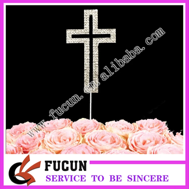 cross design cake topper