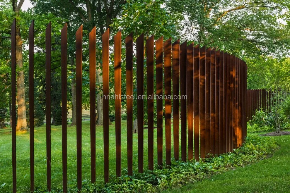 Cortile esterno personalizzato Fence Rusty metallo decorazione