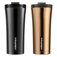 

fayren double wall tumbler portable vacuum thermal insulated stainless steel coffee thermos travel mug
