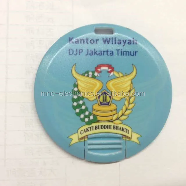 Company event give away gift USB 2.0 interface customized logo printing 8GB circular card usb stick - ANKUX.COM