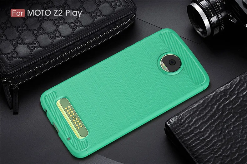 2017 New Arrival Carbon Fiber Tpu case for MOTO Z2 Play XT1710-08 brushed tpu soft cover for MOTO Z2 Play XT1710-08