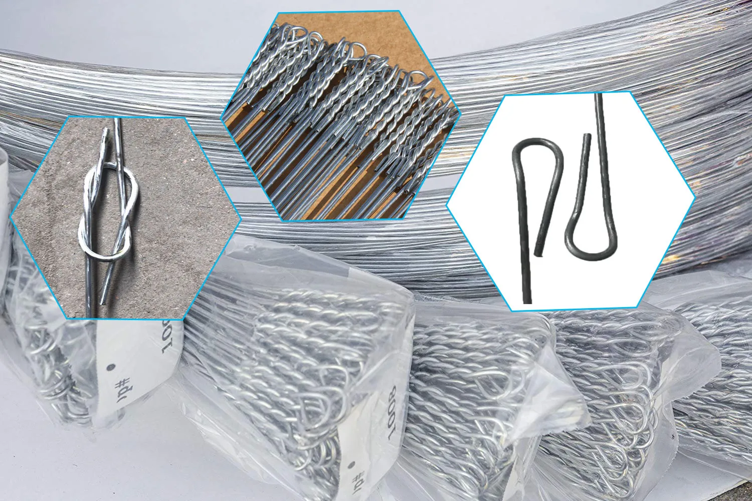 Factory Price Galvanized Quick Link Cotton Baling Wire Double Loop Wire