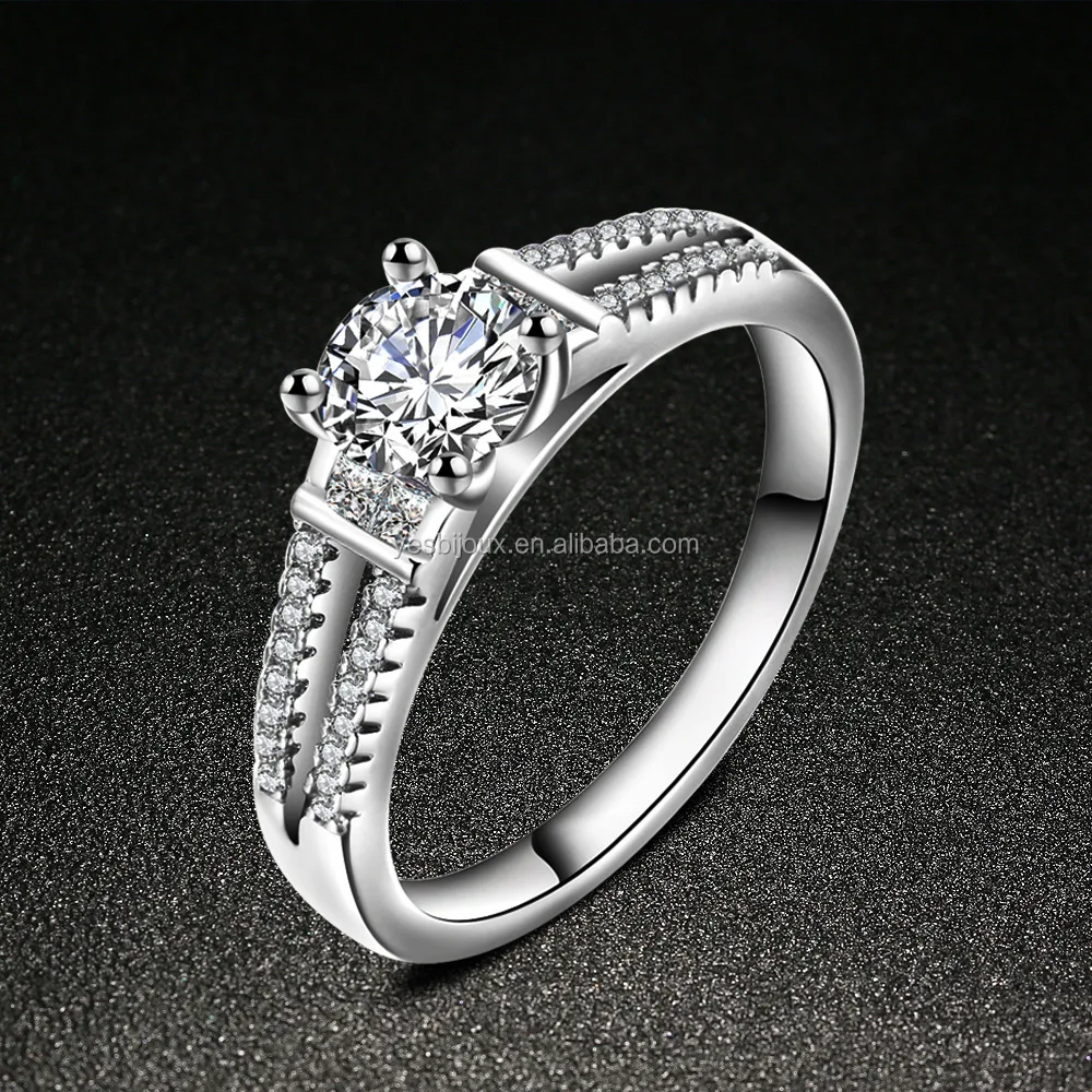 

female platinum ring lady wedding bridal fine ring stock