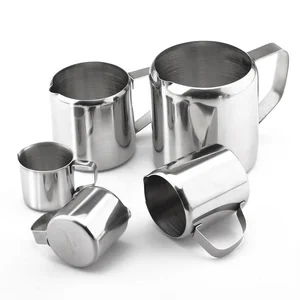 Image of YiJia 1/2/3/5/10oz stainless steel coffee frothing Jug milk pitcher