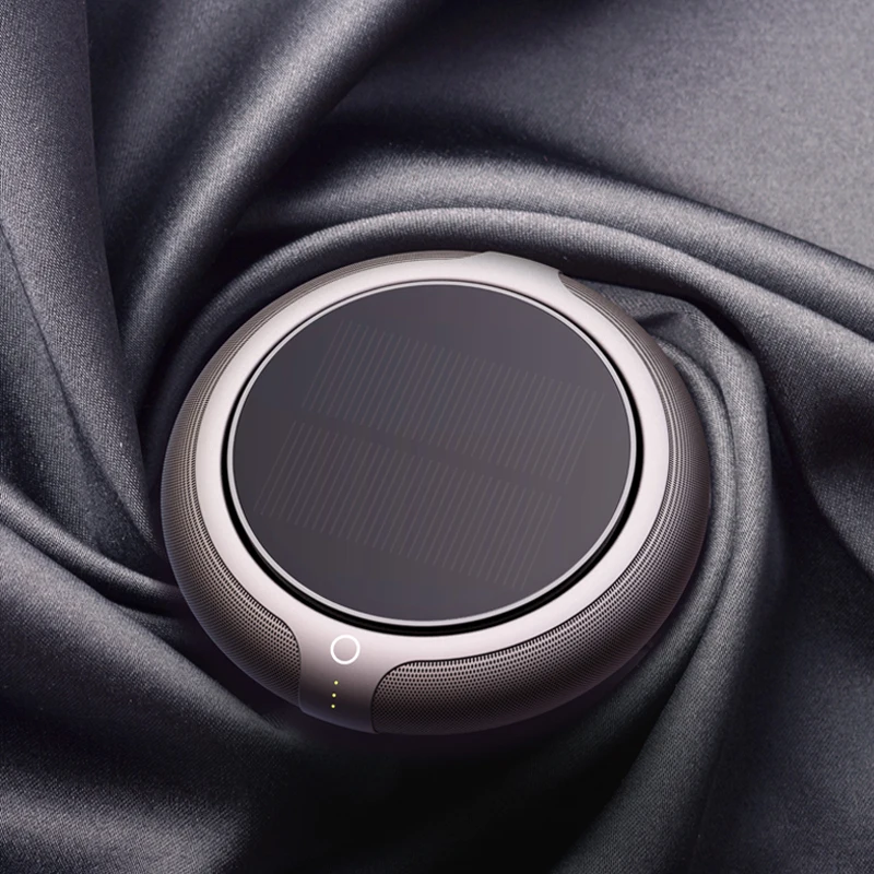 
2019 latest portable negative Ion USB solar home car air purifier with hepa filter 