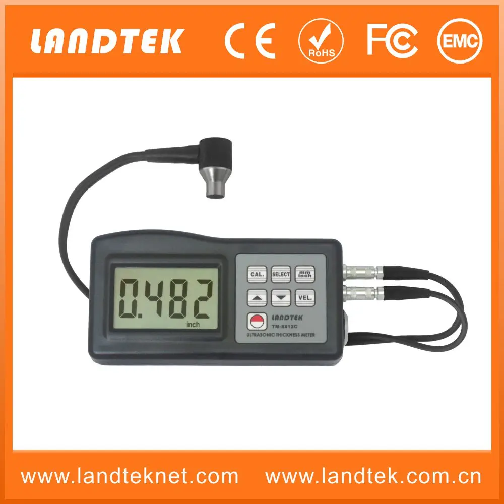 
LANDTEK Ultrasonic Thickness Gauge & Corrosion Pressure TM-8812 range 0.8~200mm&0.04~8 inch 