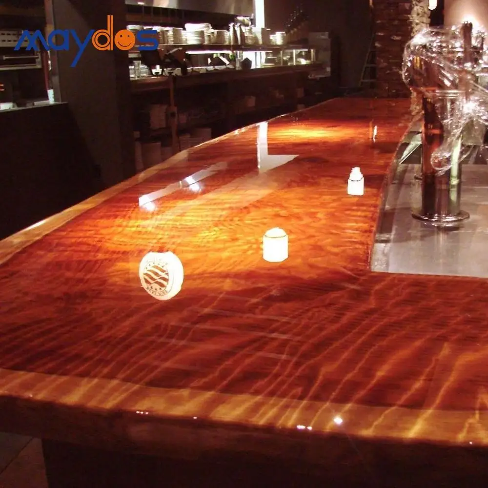 Liquid Glass Counter Table Top Epoxy Resin Coating Buy Table