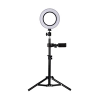 

6" Selfie Ring Light with Tripod Stand for Live Stream/Makeup, Mini Led Camera Ring light for Video/Photography