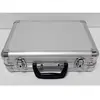 Silver Aluminum Tool Case With Key Lock Safe