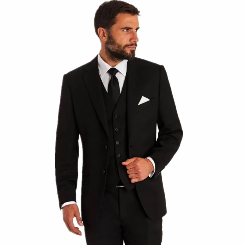 Fashion Men's Formal Wear Men Suits Wool Designer Groom Suit Customized ...