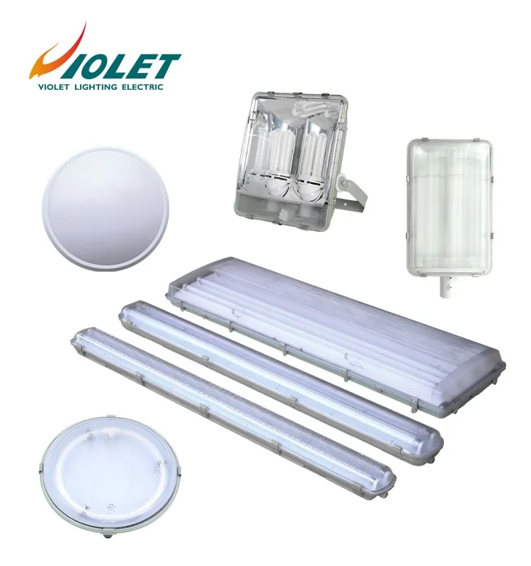 Factory Produce double tube fluorescent light IP65 waterproof lighting fixture