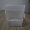 Rectangular food storage buckets with lids in high quality