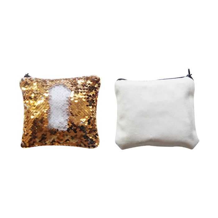 

Rubysub FS-10 Hot Selling Customized 14.5*12.5CM Sequin Blank Wallet Sublimation Printing Purse, Multicolor