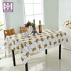 Fashion design 100% polyester floral printed decor thick table cloth
