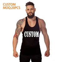

Design Your Own Cotton Plain Bodybuilding Custom Fitness Stringer Gym Sport Tank Top For Men