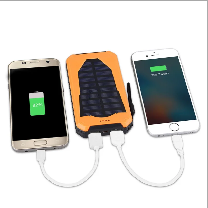 2019 ready to ship Polymer Solar Camping Light Mobile Power 20000 mAh Mobile Power Bank Multifunction Mobile Charging
