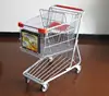 Shopping Trolley with Advertising Frames, shopping trolley with chair