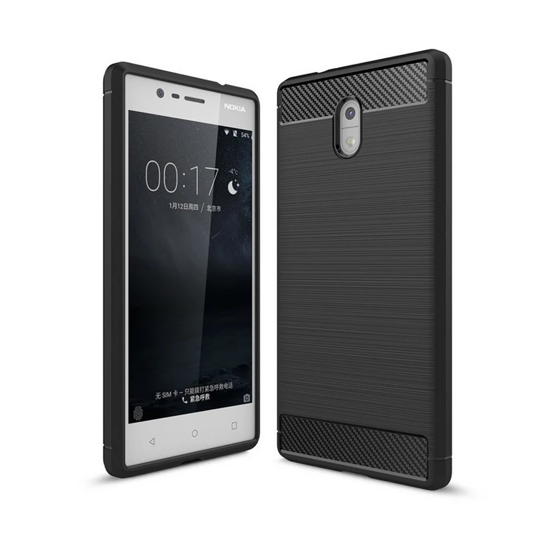 2017 New Arrival Carbon Fiber Tpu case for Nokia 3 5 6 brushed tpu case cover for Nokia 3 5 6 soft cover