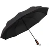 Print Logo Office Advertising 3 Fold Auto Open And Close Colourful Rain Umbrella Custom
