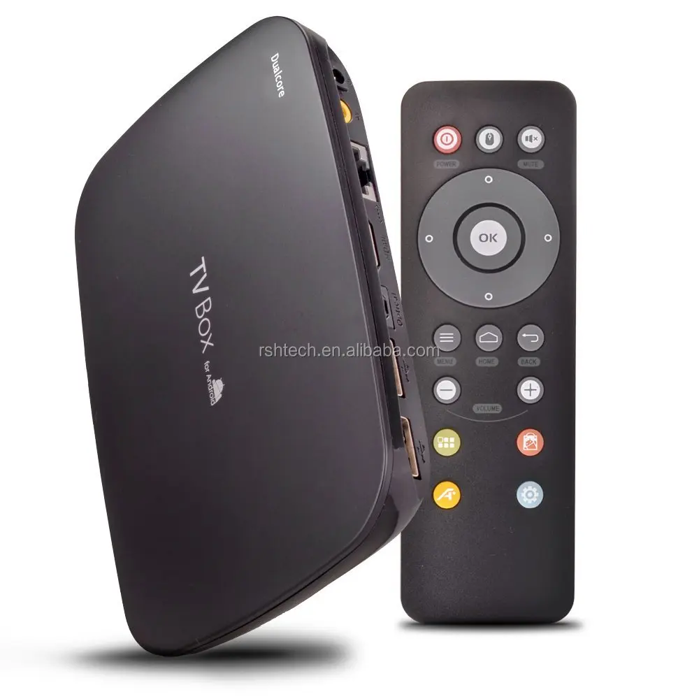 

Dual Core 1080P Android TV Box 3D HDMI Media Player DLNA XBMC Miracast google smart tv box, Black & white