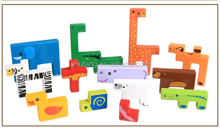 creative animal building blocks